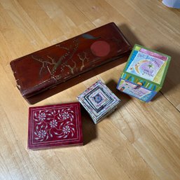 Four Small Trinket Boxes (LR)