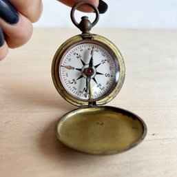 Vintage Brass USCE Military Compass (IS)