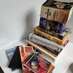 Assorted Lot Of Books, With Some CDs & DVDs (NK)