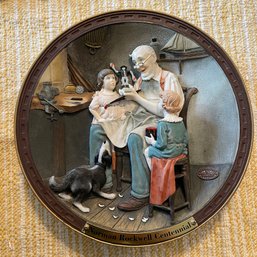 Norman Rockwell Centennial Collection Plate 'The Toy Maker'