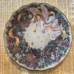 Lena Liu's Holiday Angels Collectible Plate 'Rejoice' W/ Cert. Of Authenticity