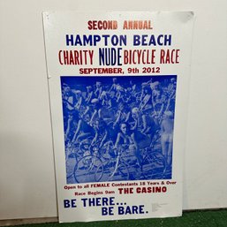 Hampton Beach Nude Bicycle Race Poster, September 2012 (BSMT)