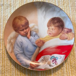 Heavenly Angels Collectible Plate 'Sleepy Sentinel' By MaGo