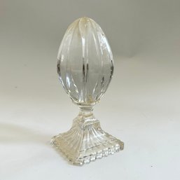 Vintage Crystal Glass Egg Paperweight (Living Room) (MB14)