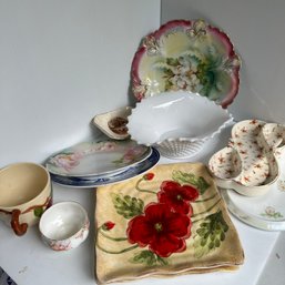 Lot Of Assorted Glass Dishes & Cups - China, Ceramic Etc. (NK)