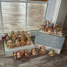 Huge Lot Of Cherished Teddies And Other Figurines (LR)