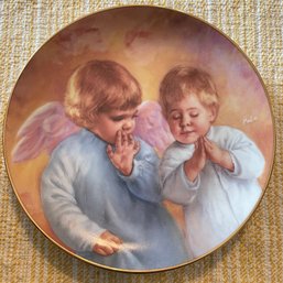 Heavenly Angels Collectible Plate 'Heavenly Helper' By MaGo W/ Cert. Of Authenticity