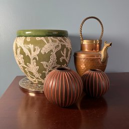 Assorted Pots And Trivet (LR)