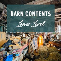 Barn Ground Level Contents - See Video Walkthrough