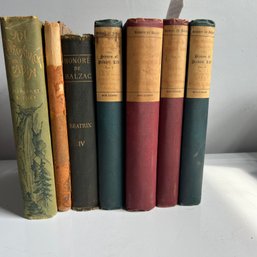 Vintage And Antique Book Lot: Honore De Balzac, Poetry, Fiction (LL)