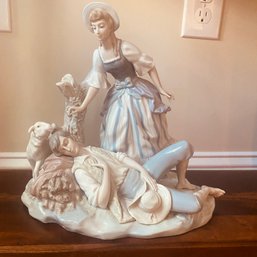 Beautiful Ceramic Lladro Piece - 'Rest In The Country' In Great Condition (Sunroom)