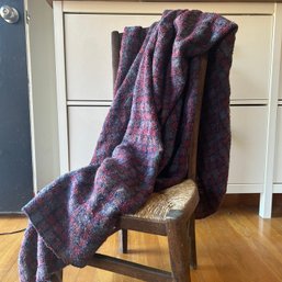 Vintage Handwoven Throw, Some Damage, See Photos (DJC)