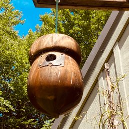 Wonderful Wooden Acorn Shaped Birdhouse (SA1 - Outside Barn)