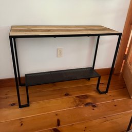 Vintage Wood And Metal Sofa Table (DR)