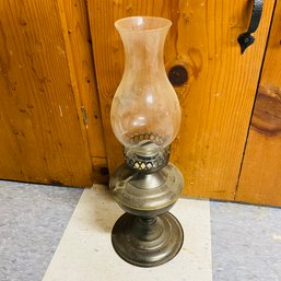 Vintage Metal Oil Lamp (Basement Workshop)