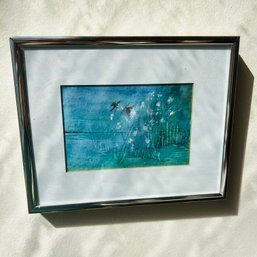 Framed Watercolor Art By C. Day (sunroom)