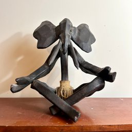 Elephant Yoga Statue Figure