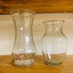 Pair Of Pressed Glass Vases (Basement Workshop)
