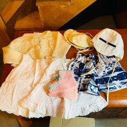 Assortment Of Vintage Baby Clothes And Bonnets (Zone 2)
