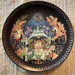 Russian Legends Collection Plate 'The Fisherman And The Magic Fish' W/ Cert. Of Authenticity (A14)