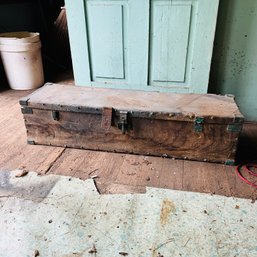 Long Vintage Wooden Tool Box (Shed)