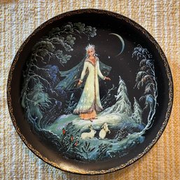 Legend Of The Snowmaiden Collection Plate 'The Snowmaiden, Snegurochka' W/ Cert. Of Authenticity (A17)