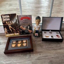 Mike O'Malley Bobblehead, 1972 Celtics Program, Olympics Pins, And More (LR)