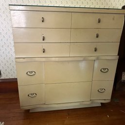 Vintage Kent Coffey 'The Regal' Glass-Topped Dresser, Needs Some Attention (B2)