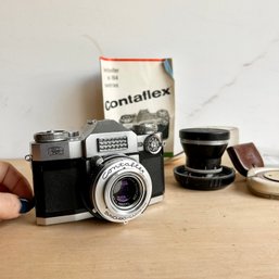 Wow! Vintage ZEISS IKON Contaflex Camera With Two Lenses & Accessories (IS)