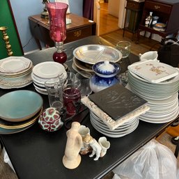 Mixed Dishes And Glassware Lot (LR)