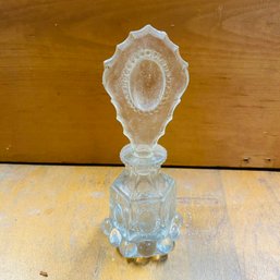 Vintage Press Glass Perfume Bottle (Basement Workshop Table)