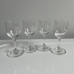Set Of Four Tiny Stemware Glasses (LL - #51055)