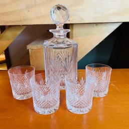 Vintage Cut Crystal Decanter Set From Scotland (Zone 2)