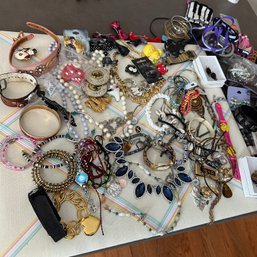 Large Assortment Of Costume Jewelry (LR)
