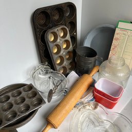 Assorted Vintage Baking Supplies Lot (NK)