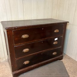 Vintage Wooden Three Drawer Dresser (Laundry Room)