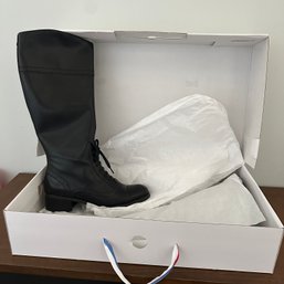 New In Box Tommy Hilfiger Black Boots, Size 8.5 (HW)