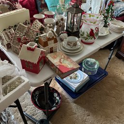 HUGE Christmas Lot! Includes New In Box, Some Vintage, Decor, Serving Dishes, & More (MB)