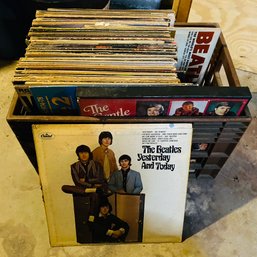 Assorted 12' Records Lot - Beatles, Smokey Robinson, Jack Bruce, And More! (Basement Rear)