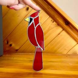 Cardinal Stained Glass Sun Catcher (DR)