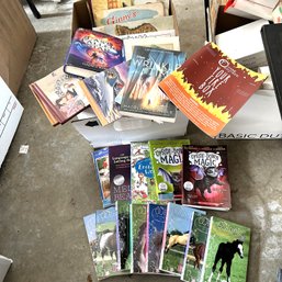 Box Full Of Children's And Young Adult Reading Books (garage) OA