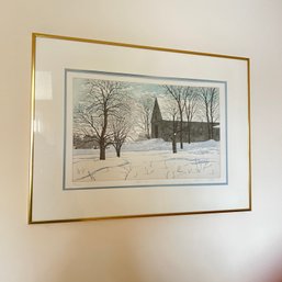 Artist Signed And Numbered Framed Print 'Fresh Snow' (BR 2)