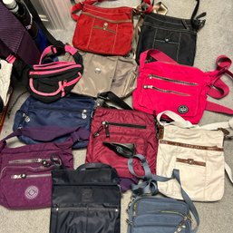 Nylon Purse Lot, Over 10 Pieces (closet)