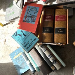 Small Collection Of Vintage Books & Parr's Medical Dictionaries (garage) OA