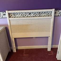 Twin-Sized Wicker Headboard - See Description (Upstairs BR 1)