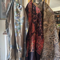 Scarves & Throws, Some Cashmere, Mohair, Etc (OA)