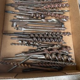 Lot Of Assorted Brace Drill Bits (Right Garage)