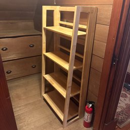 Light Toned Wood Bookshelf (2nd Floor Hall Closet)