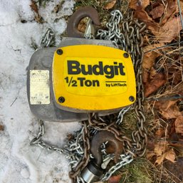 Budgit Chain Hoist 1/2 Ton Load (Barn)