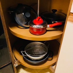 Assorted Cooking Pots And Stainers (Kitchen)